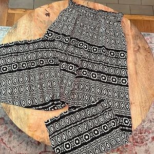 Angie Bohemian Wide Pant Tribal Print